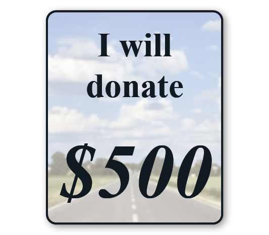 I will donate $500