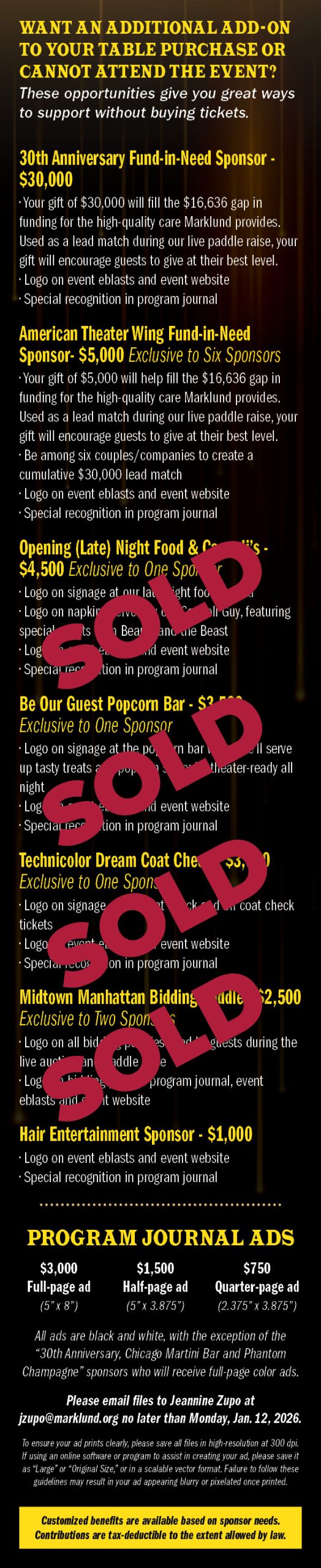 For more information Contact Jeannine Zupo at 630.624.9874 or jzupo@www.marklund.org